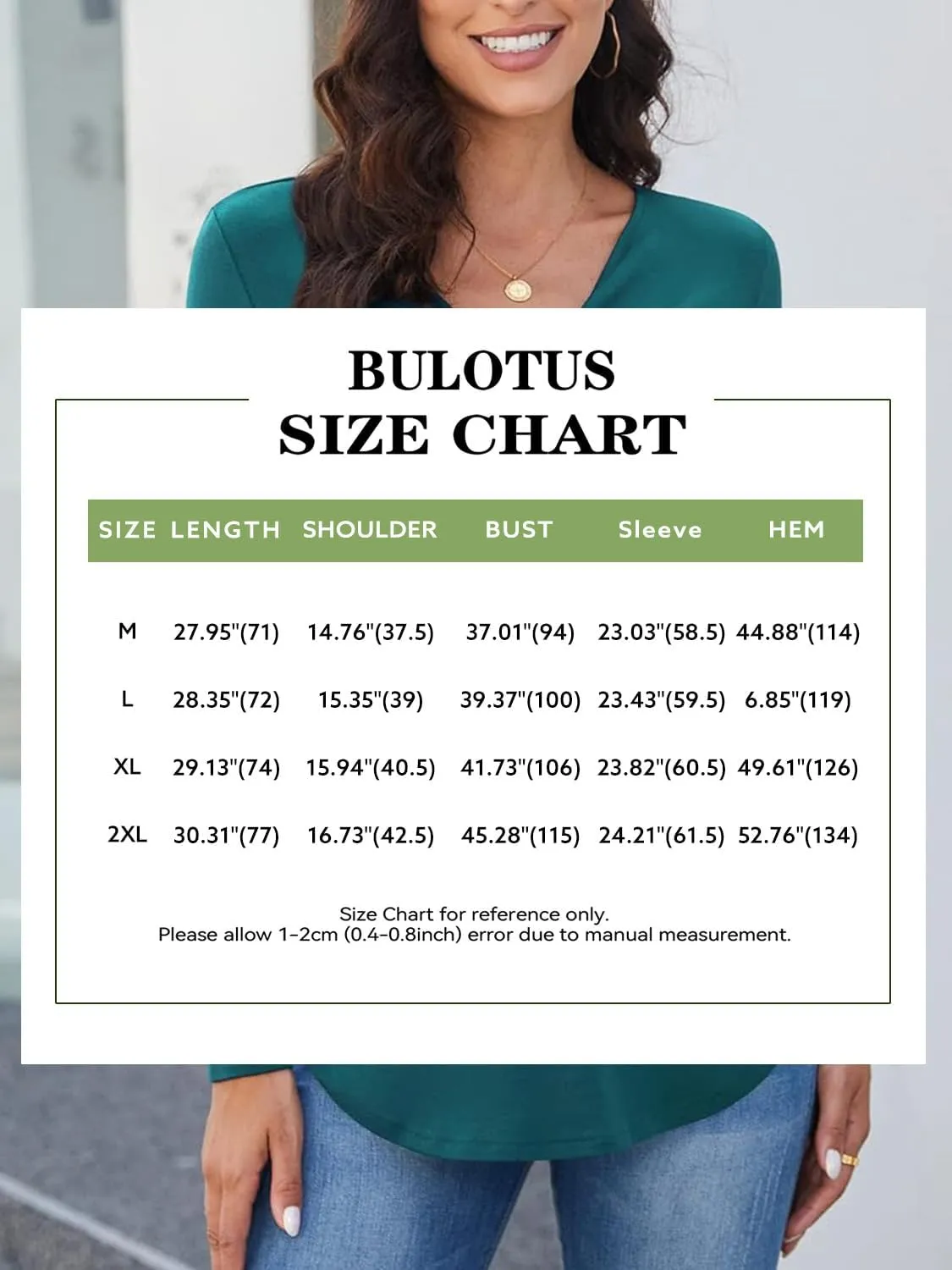 Bulotus Women's Twist Front V Neck Blouses Long Sleeve Dressy Casual Tunic Tops