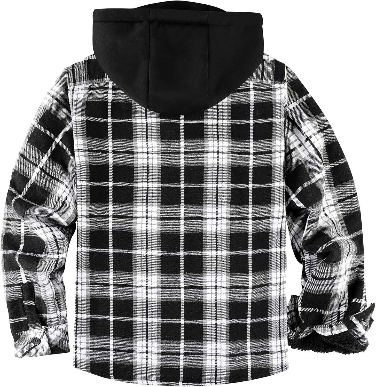 Flannel Jackets for Men Plaid Sherpa Lined Heavyweight Winter Warm Jacket