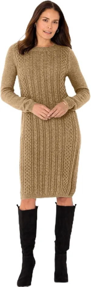 Woman Within Plus Size Cable Knit Sweater Dress